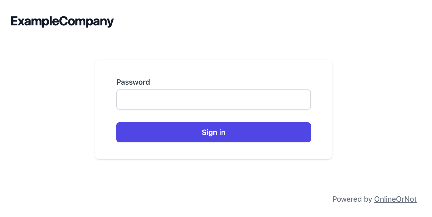 Private status pages