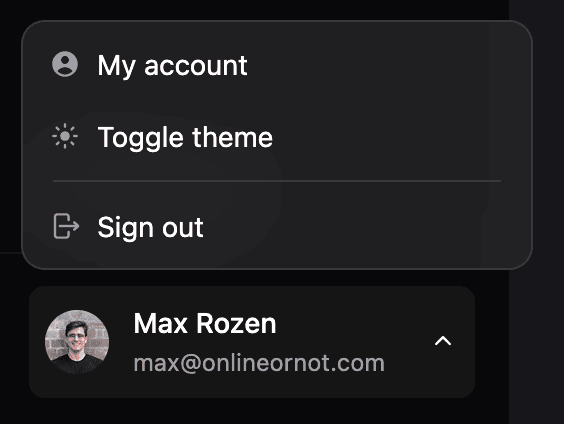 Dark mode toggle - OnlineOrNot