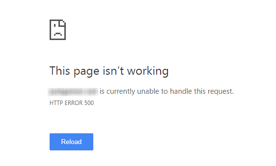 500 Error example