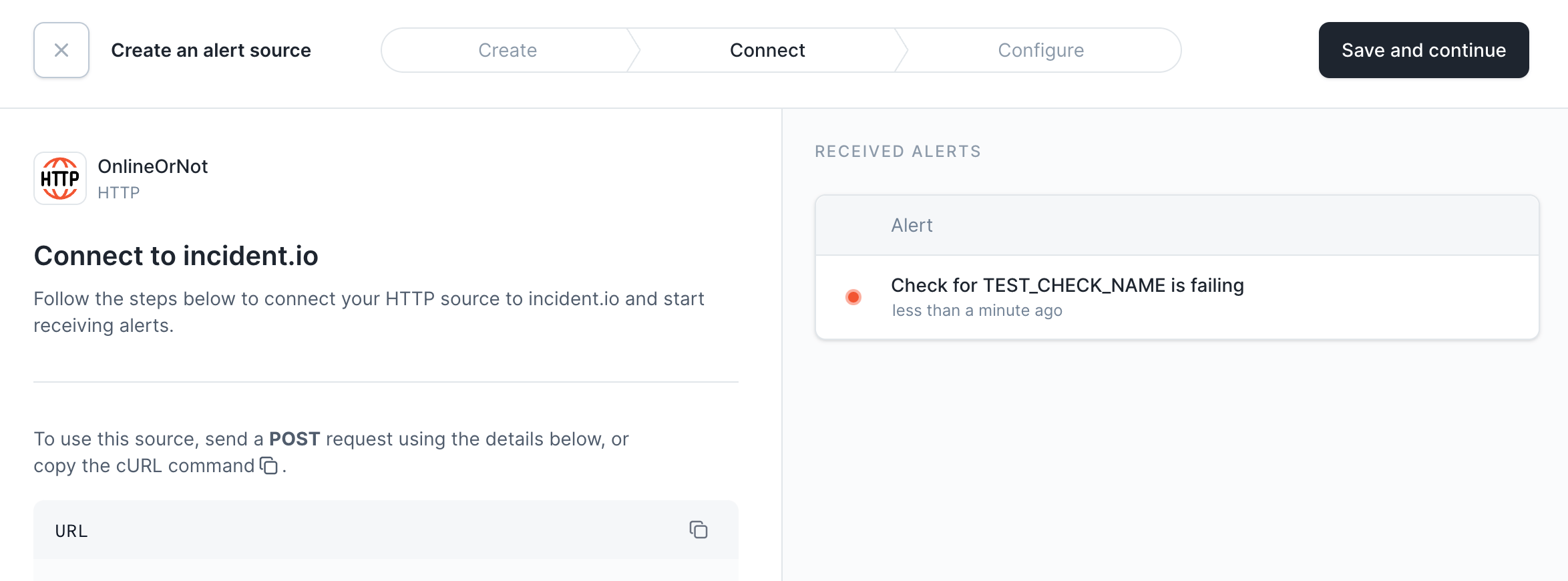 onlineornot test incident.io integration result